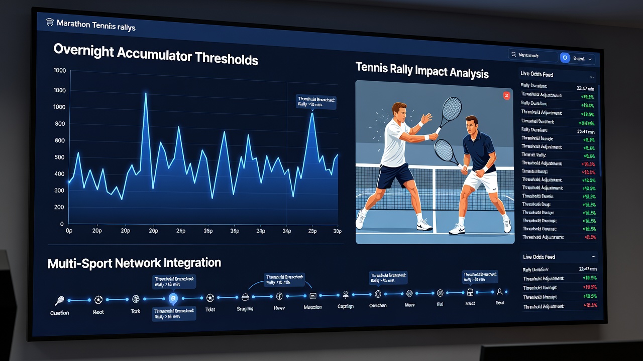 Network server racks processing real-time betting data across multiple sports platforms