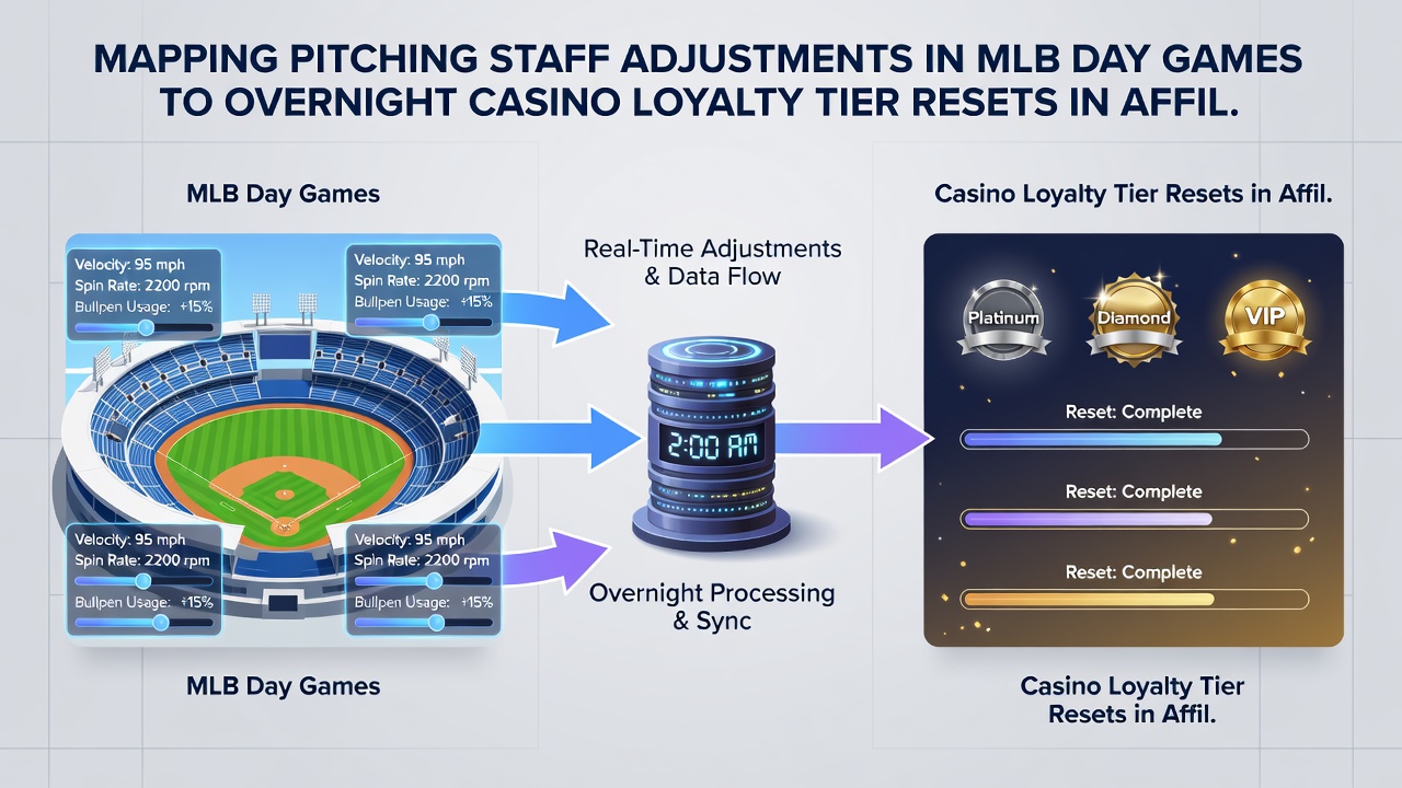 Network diagram showing MLB data flows to casino tier resets